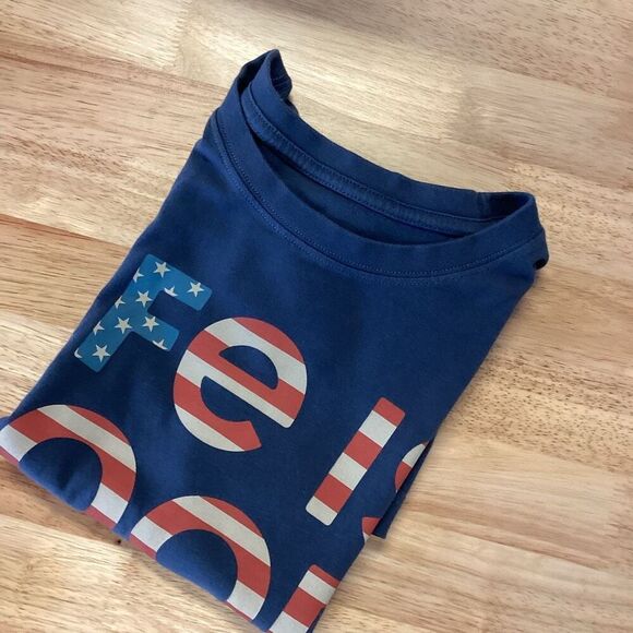 EUC Mens Life Is Good American Flag Short Sleeved T-shirt- Small - Picture 1 of 7